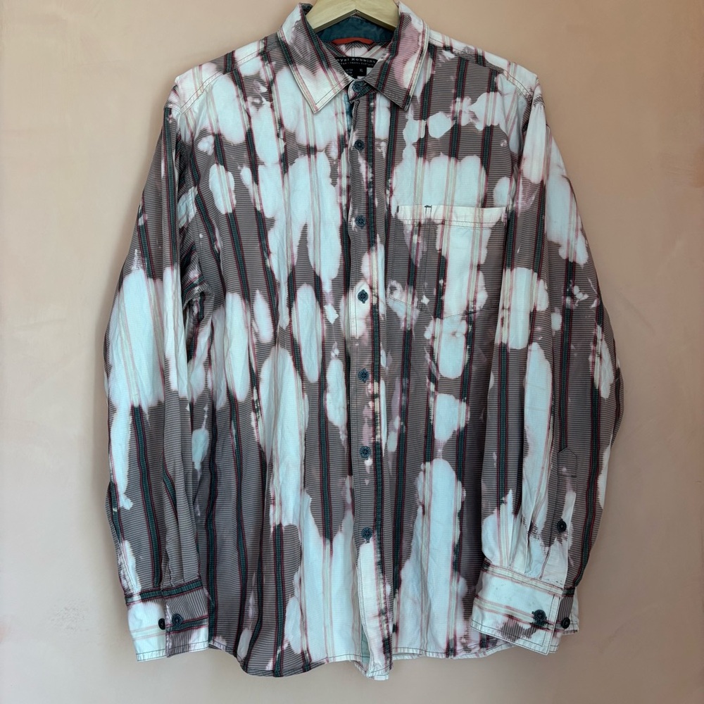 Royal Robbins Outdoor & Travel Clothing Men’s Bleach Dyed Cotton Shirt XL